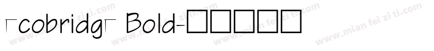 ecobridge Bold字体转换